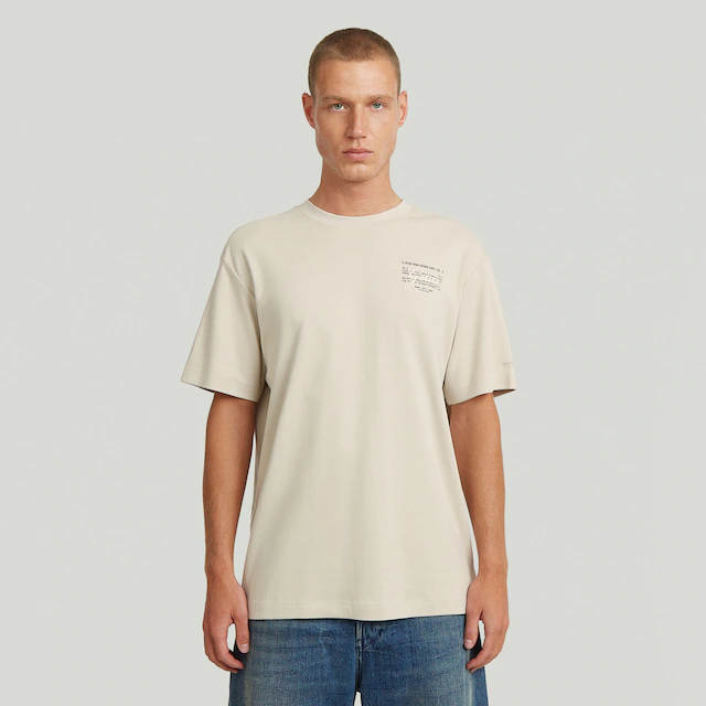 G-STAR T-Shirt »Script« mit kleinem Print auf der Brust, Regular Fit