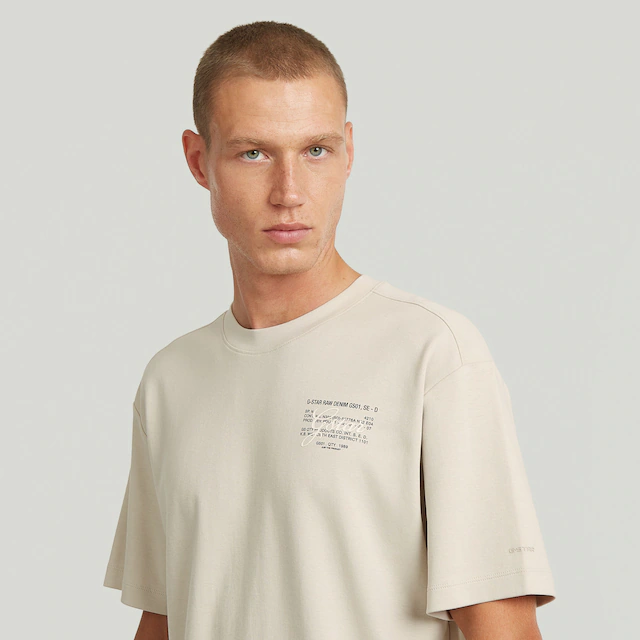G-STAR T-Shirt »Script« mit kleinem Print auf der Brust, Regular Fit