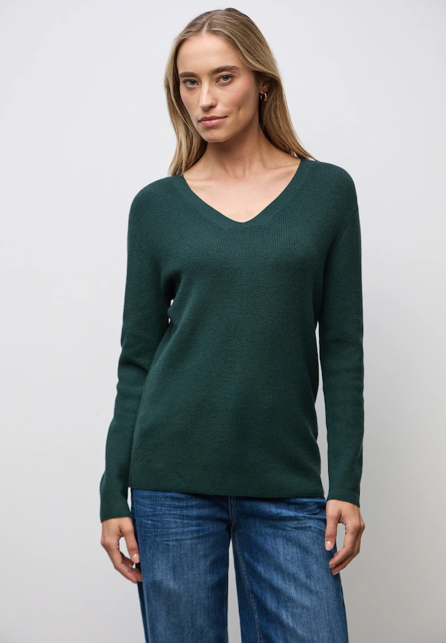 STREET ONE Strickpullover aus softem Materialmix