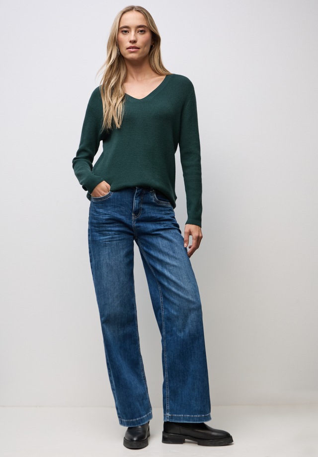 STREET ONE Strickpullover aus softem Materialmix