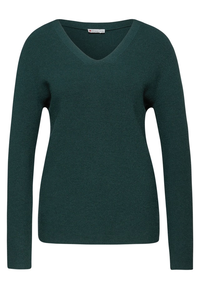 STREET ONE Strickpullover aus softem Materialmix