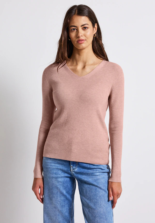 STREET ONE Strickpullover aus softem Materialmix