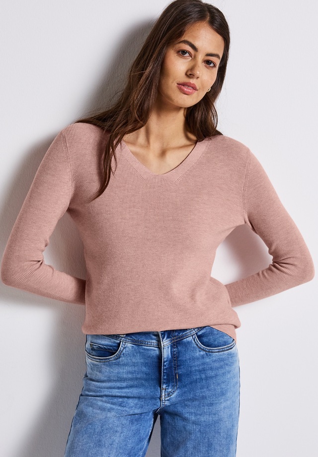 STREET ONE Strickpullover aus softem Materialmix
