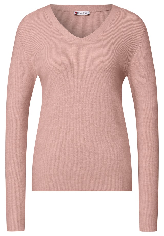 STREET ONE Strickpullover aus softem Materialmix
