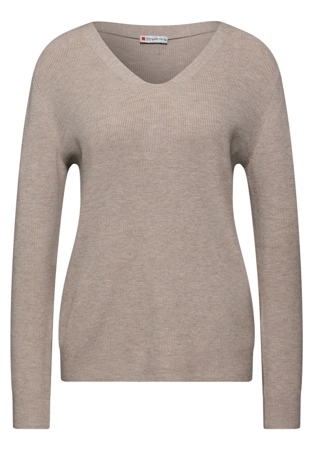 STREET ONE Strickpullover aus softem Materialmix
