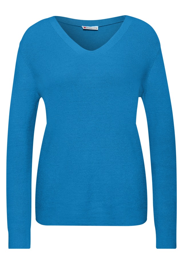 STREET ONE Strickpullover aus softem Materialmix
