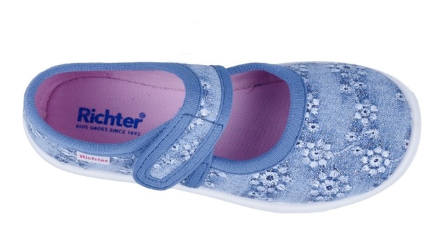 Richter Hausschuh »Mia« Klettschuh, Kindergartenschuh, mit Label, Größenschablone zum Download