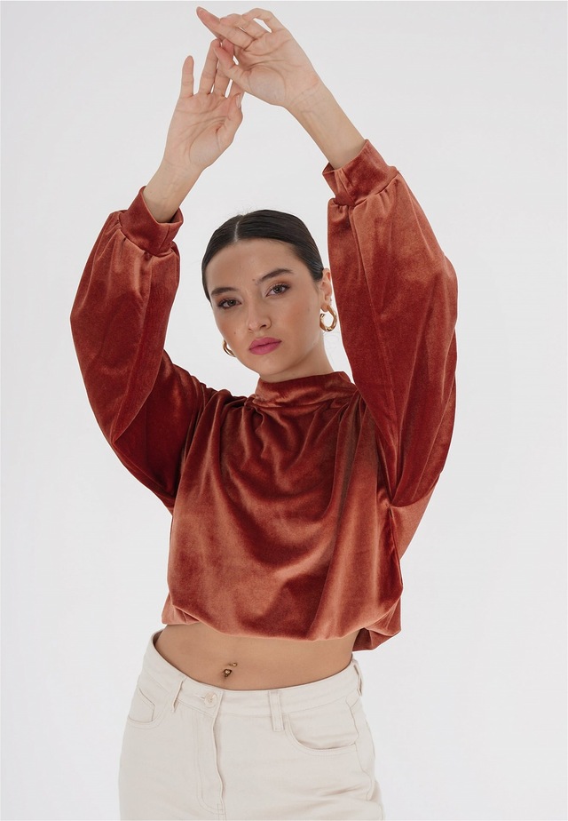 freshlions Klassische Bluse »Remy« 1 mit Knopfleiste im Nacken