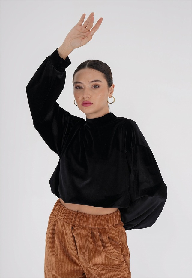 freshlions Klassische Bluse »Remy« 1 mit Knopfleiste im Nacken