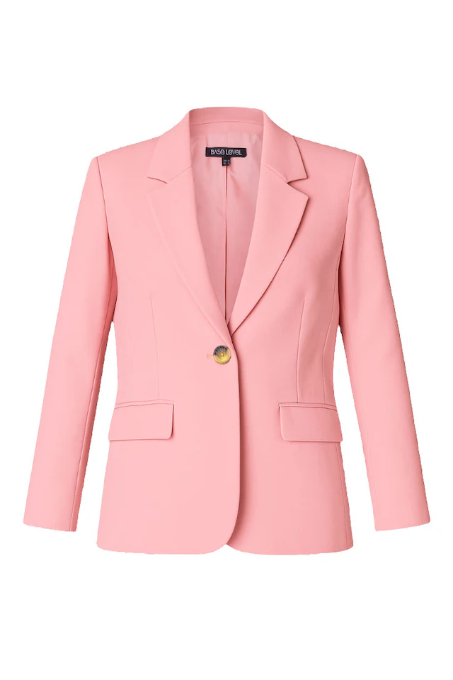 Base Level Curvy Jackenblazer »Yelena« mit großen Knopf