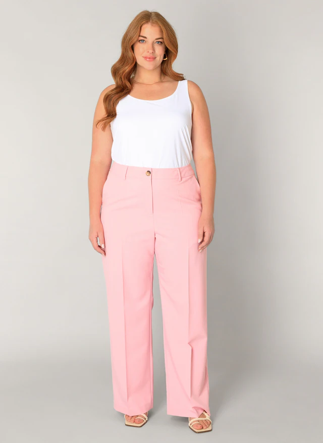 Base Level Curvy Bundfaltenhose »Yunia« mit Viskose und Stretch
