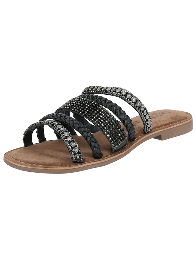 Lazamani Pantolette »Lazamani Pantoletten Leder/Textil«