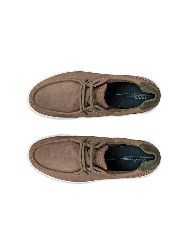 Ecco Schnürschuh »BYWAY M MOC TOE« Halbschuh, Schnürer, Freizeitschuh in Mokassin-Form