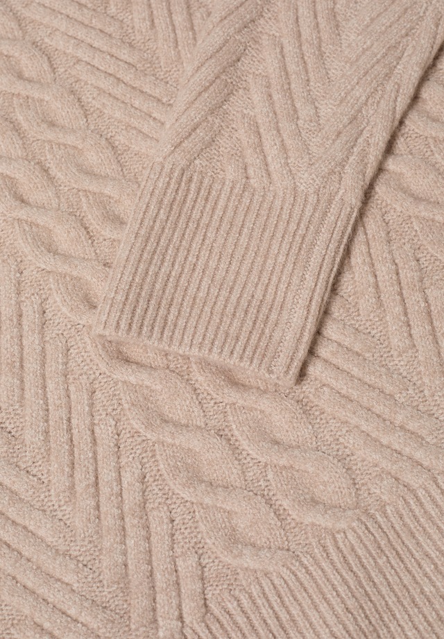 Cecil Strickpullover mit Turtle Neck, Zopfmuster