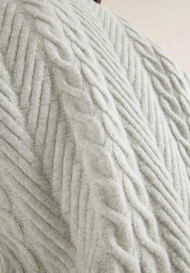 Cecil Strickpullover mit Turtle Neck, Zopfmuster