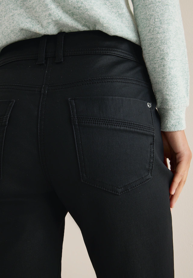 Cecil 5-Pocket-Hose »Style Toronto« im Leder-Look, mit leicht glänzender Beschichtung