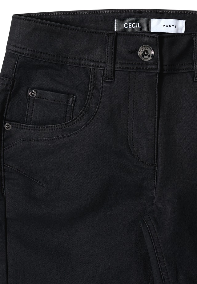 Cecil 5-Pocket-Hose »Style Toronto« im Leder-Look, mit leicht glänzender Beschichtung