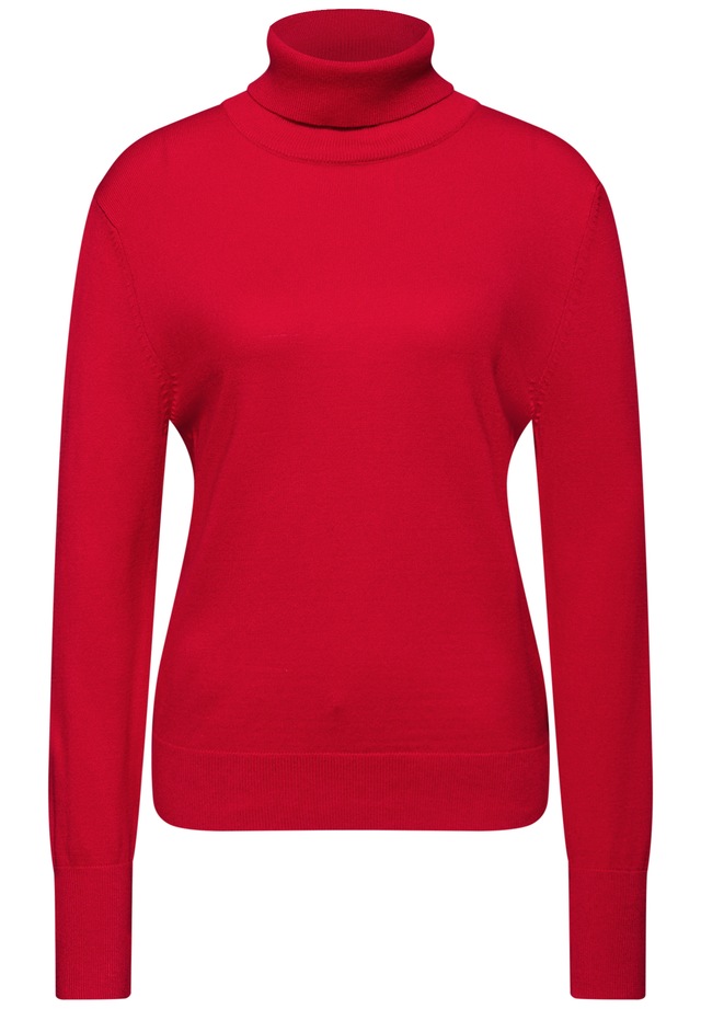 STREET ONE Rollkragenpullover mit Viskose