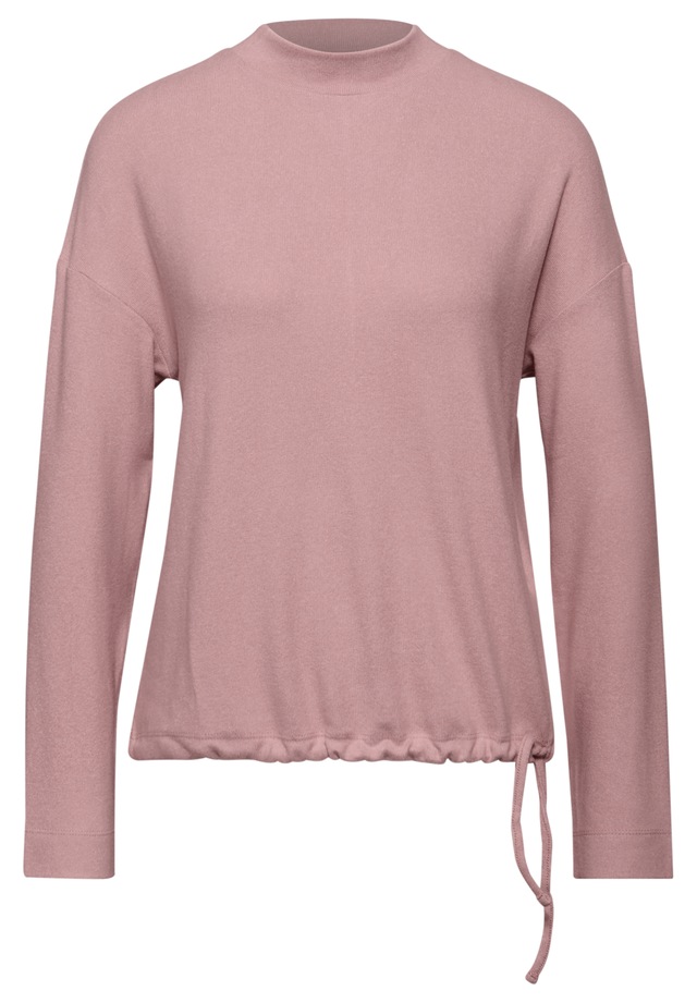 STREET ONE Langarmshirt mit Tunnelzug am Saum