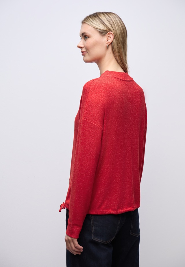 STREET ONE Langarmshirt mit Tunnelzug am Saum