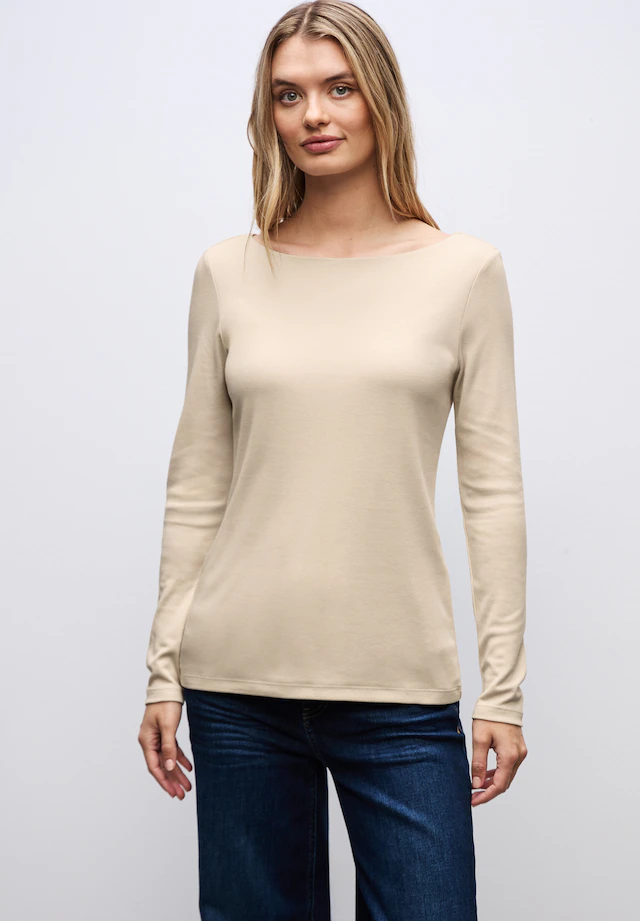 STREET ONE Langarmshirt »Style Lanea« mit U-Boot Ausschnitt