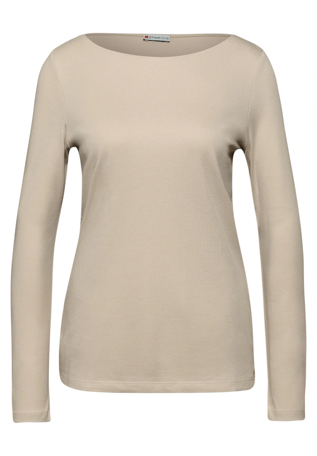 STREET ONE Langarmshirt »Style Lanea« mit U-Boot Ausschnitt