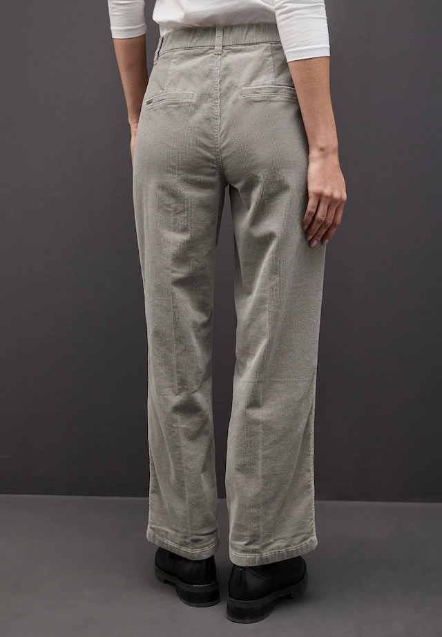 STREET ONE Cordhose Straight Leg, Mid Waist