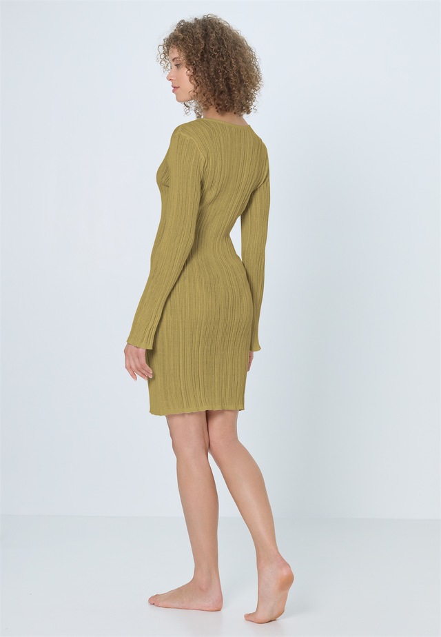 LSCN by LASCANA Strandkleid Strickkleid mit langen Ärmeln, Cover-up, Beachkleid