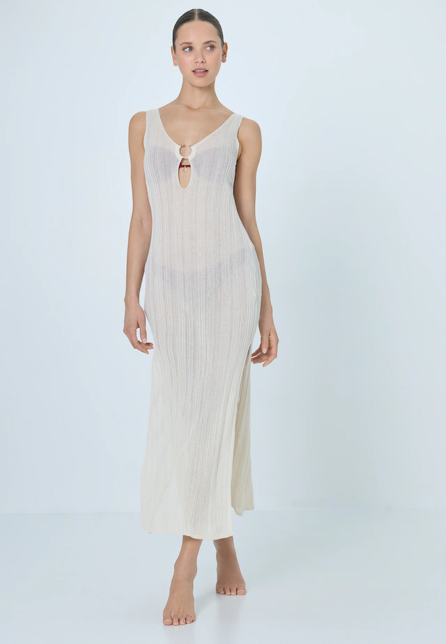 LSCN by LASCANA Strandkleid Midikleid, Strickkleid