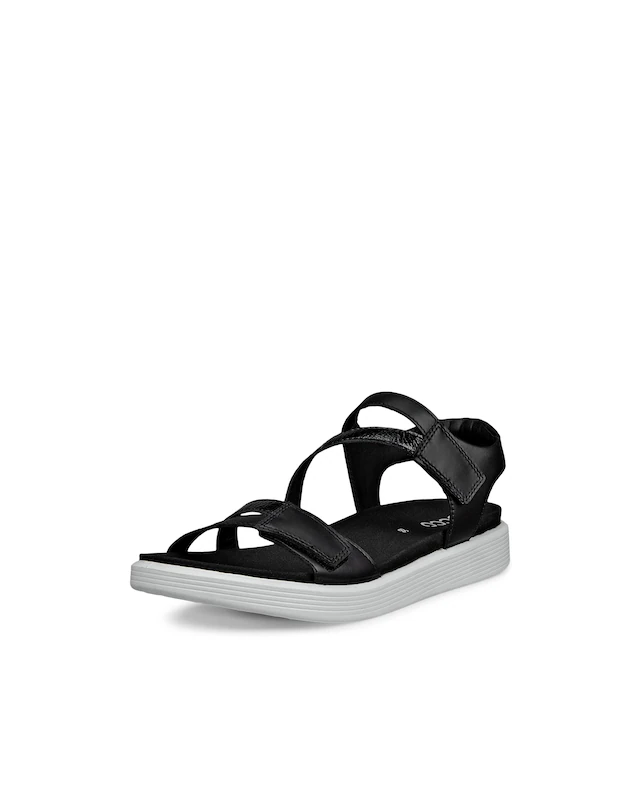 Ecco Sandale »SOFT SANDAL W 3-STRAP« Riemchensandale, Sommerschuh, Klettschuh mit Fußbett