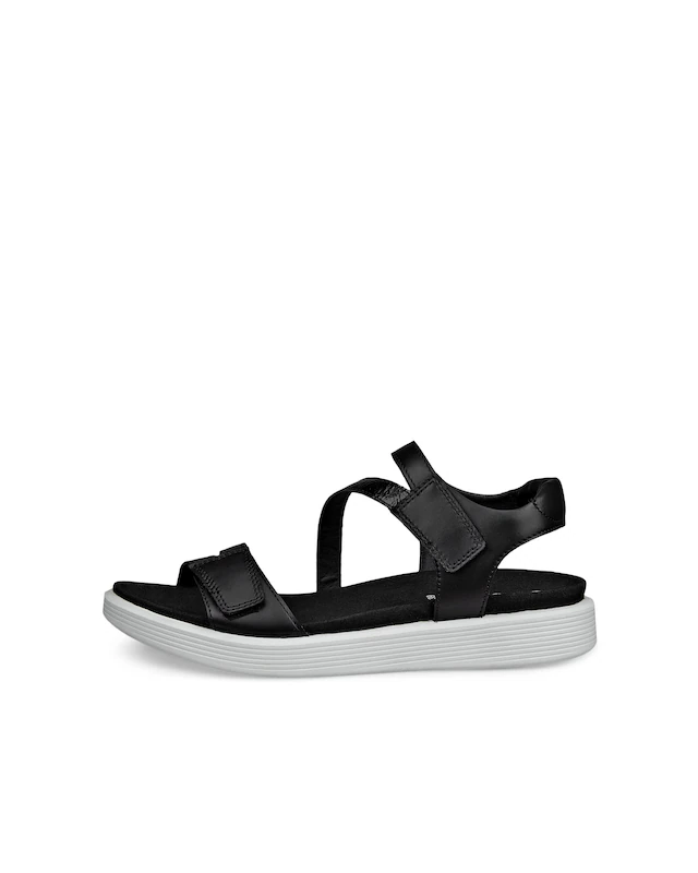 Ecco Sandale »SOFT SANDAL W 3-STRAP« Riemchensandale, Sommerschuh, Klettschuh mit Fußbett