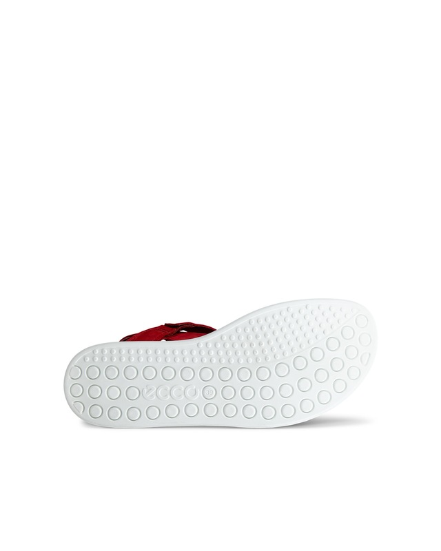 Ecco Sandale »SOFT SANDAL W CROSS STRAP« Riemchensandale, Sommerschuh mit praktischem Klettverschluss