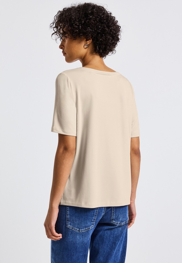 STREET ONE T-Shirt mit Glitzerstreifen