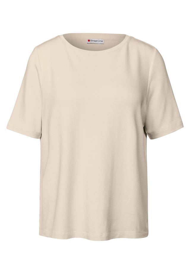 STREET ONE T-Shirt mit Glitzerstreifen