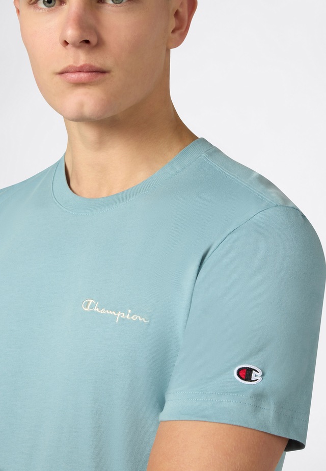 Champion T-Shirt »Icons Tee« Kurzarm, aus Baumwolle, sportliche Passform, auch in großen Größen
