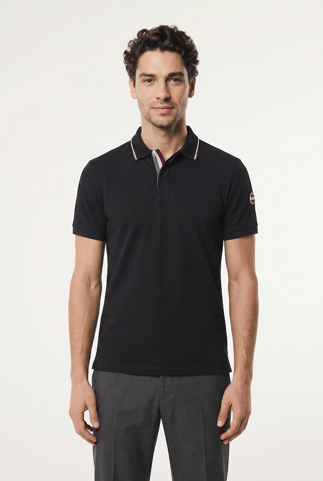 Colmar Poloshirt »MENS KNITTED SHIRT« aus Baumwolle, verdeckte Knopfleiste, regular fit