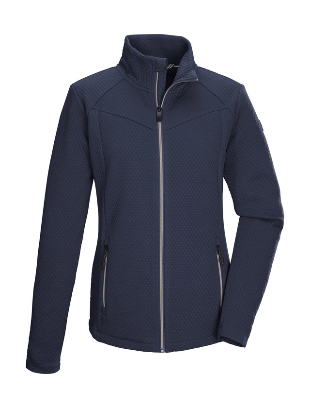 Killtec Strickjacke »KOW 2 WMN FLX JCKT« Damen Powerstretchjacke mit 2-Wege-Stretch und Kinnschutz.