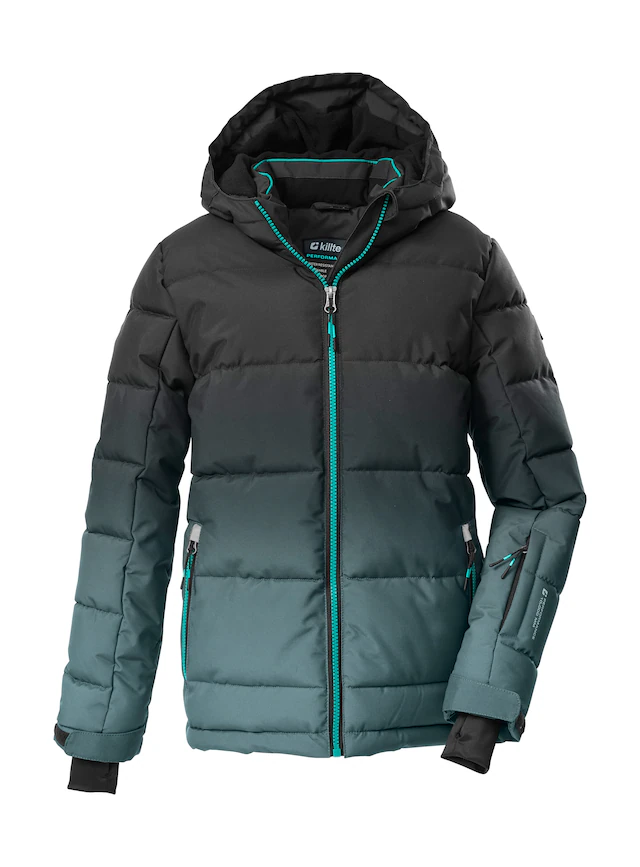 Killtec Skijacke »KSW 382 BYS SKI QLTD JCKT« Wasserabweisende, winddichte Winterjacke mit regulierbarer Kapuze
