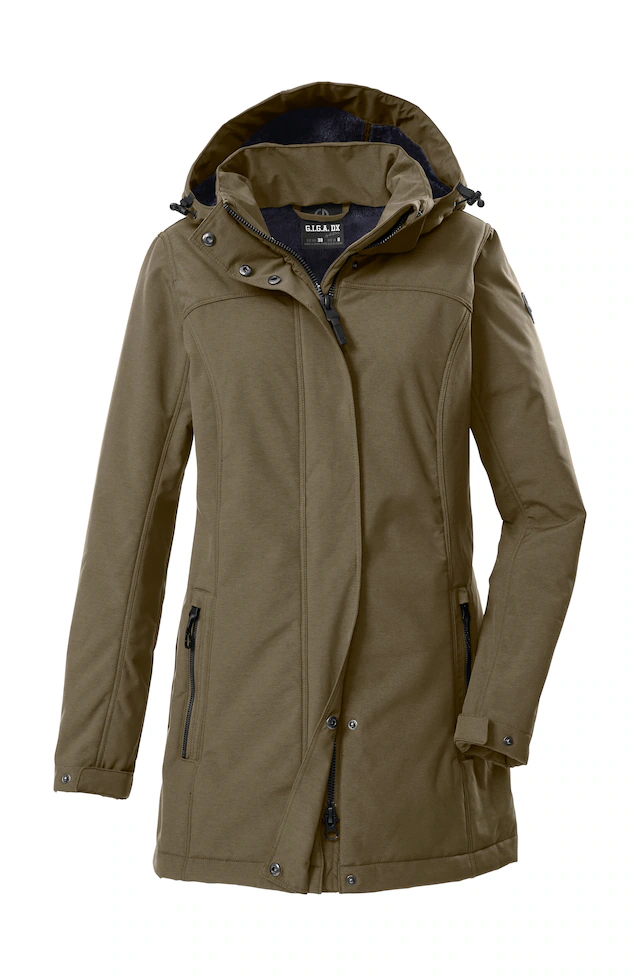 G.I.G.A. DX by killtec Softshellparka »GW 36 WMN SFTSHLL PRK« Softshellparka: wasserdicht, Teddyfell, 2-Wege-Reißverschluss