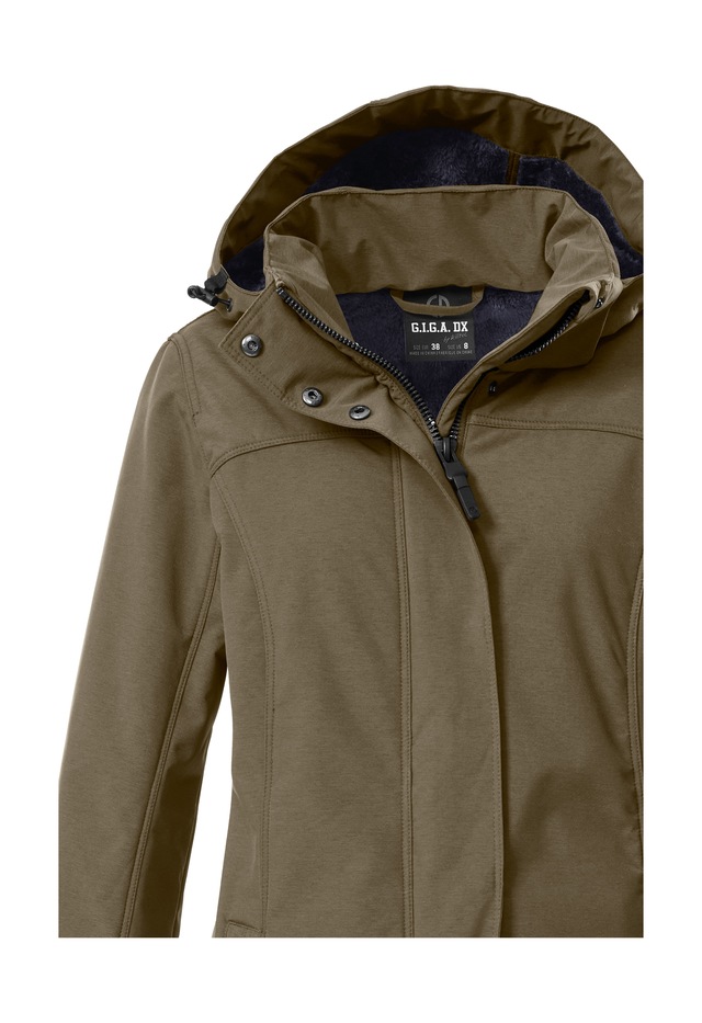 G.I.G.A. DX by killtec Softshellparka »GW 36 WMN SFTSHLL PRK« Softshellparka: wasserdicht, Teddyfell, 2-Wege-Reißverschluss