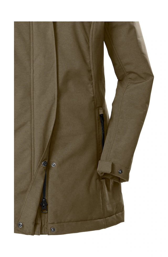 G.I.G.A. DX by killtec Softshellparka »GW 36 WMN SFTSHLL PRK« Softshellparka: wasserdicht, Teddyfell, 2-Wege-Reißverschluss
