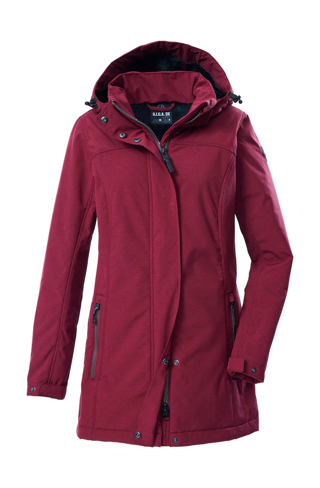 G.I.G.A. DX by killtec Softshellparka »GW 36 WMN SFTSHLL PRK« Softshellparka: wasserdicht, Teddyfell, 2-Wege-Reißverschluss