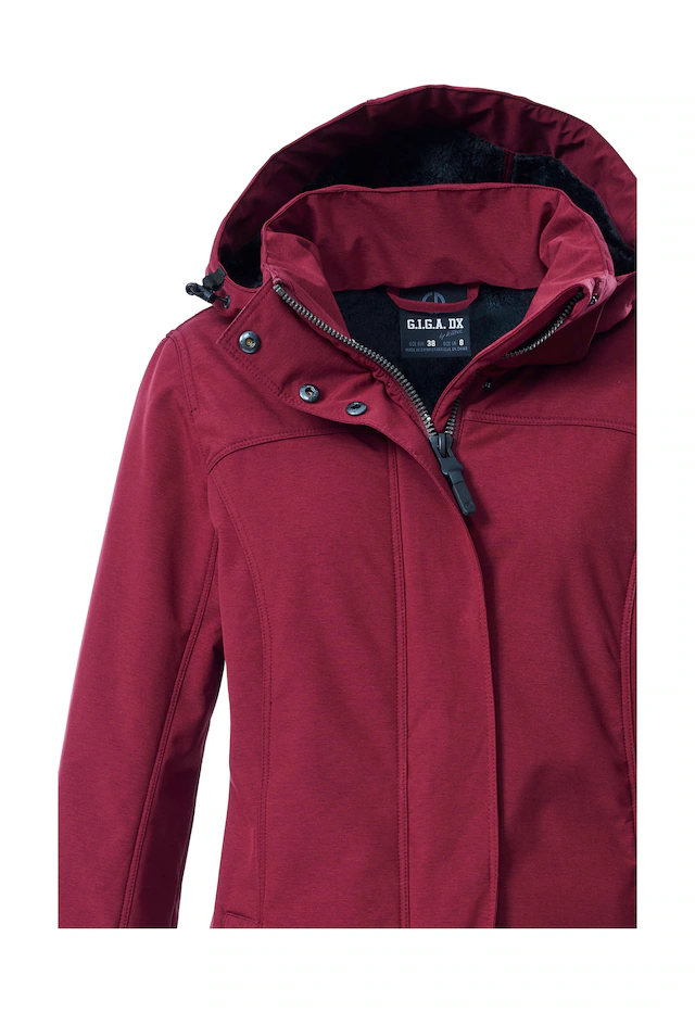 G.I.G.A. DX by killtec Softshellparka »GW 36 WMN SFTSHLL PRK« Softshellparka: wasserdicht, Teddyfell, 2-Wege-Reißverschluss