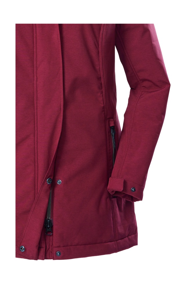 G.I.G.A. DX by killtec Softshellparka »GW 36 WMN SFTSHLL PRK« Softshellparka: wasserdicht, Teddyfell, 2-Wege-Reißverschluss
