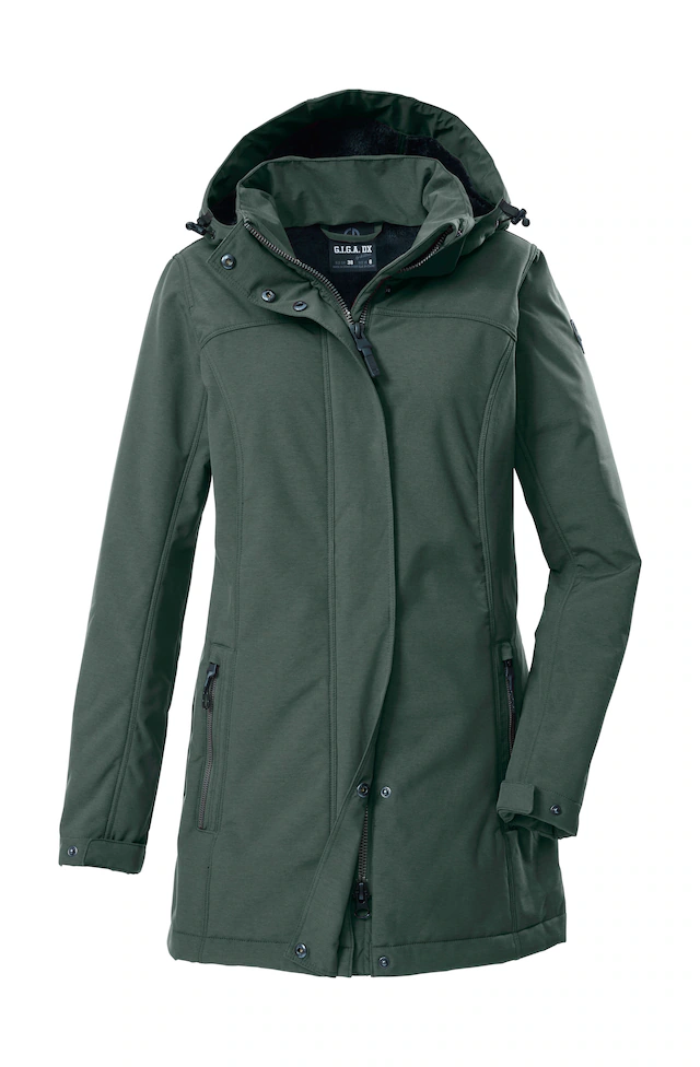 G.I.G.A. DX by killtec Softshellparka »GW 36 WMN SFTSHLL PRK« Softshellparka: wasserdicht, Teddyfell, 2-Wege-Reißverschluss