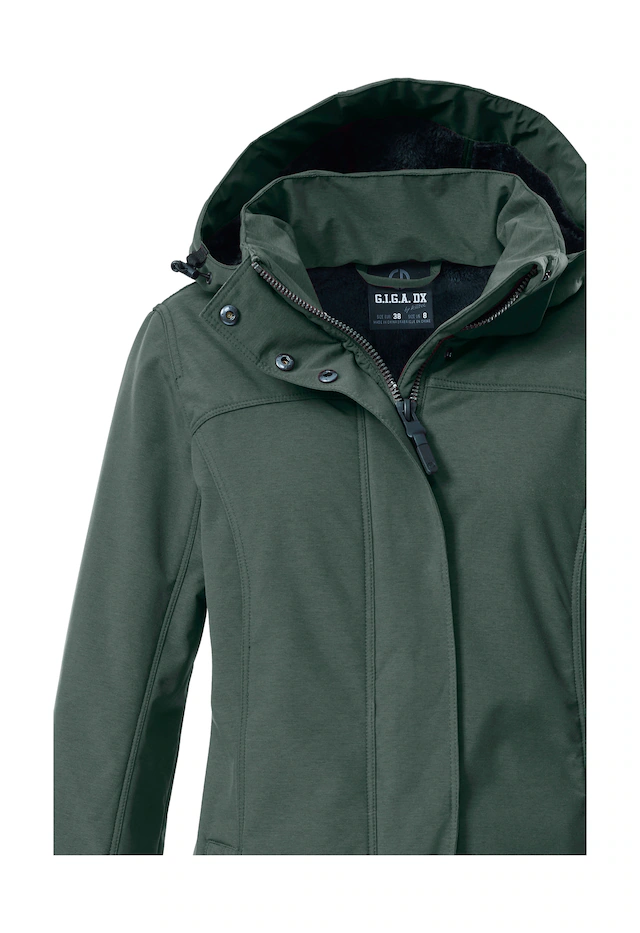 G.I.G.A. DX by killtec Softshellparka »GW 36 WMN SFTSHLL PRK« Softshellparka: wasserdicht, Teddyfell, 2-Wege-Reißverschluss