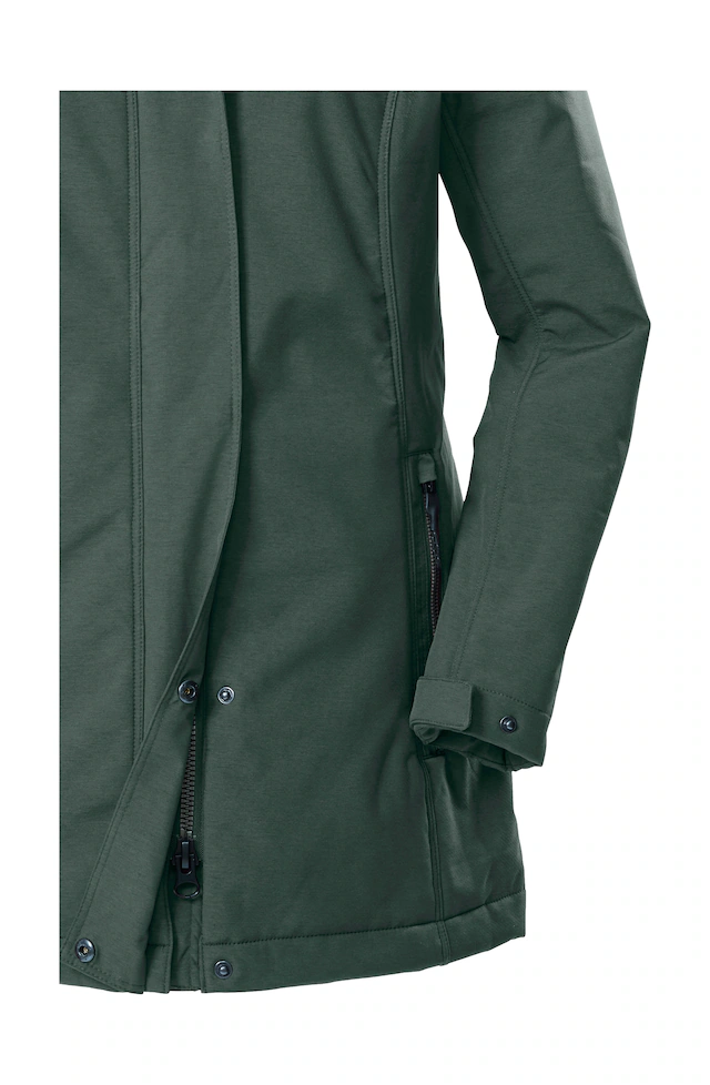 G.I.G.A. DX by killtec Softshellparka »GW 36 WMN SFTSHLL PRK« Softshellparka: wasserdicht, Teddyfell, 2-Wege-Reißverschluss