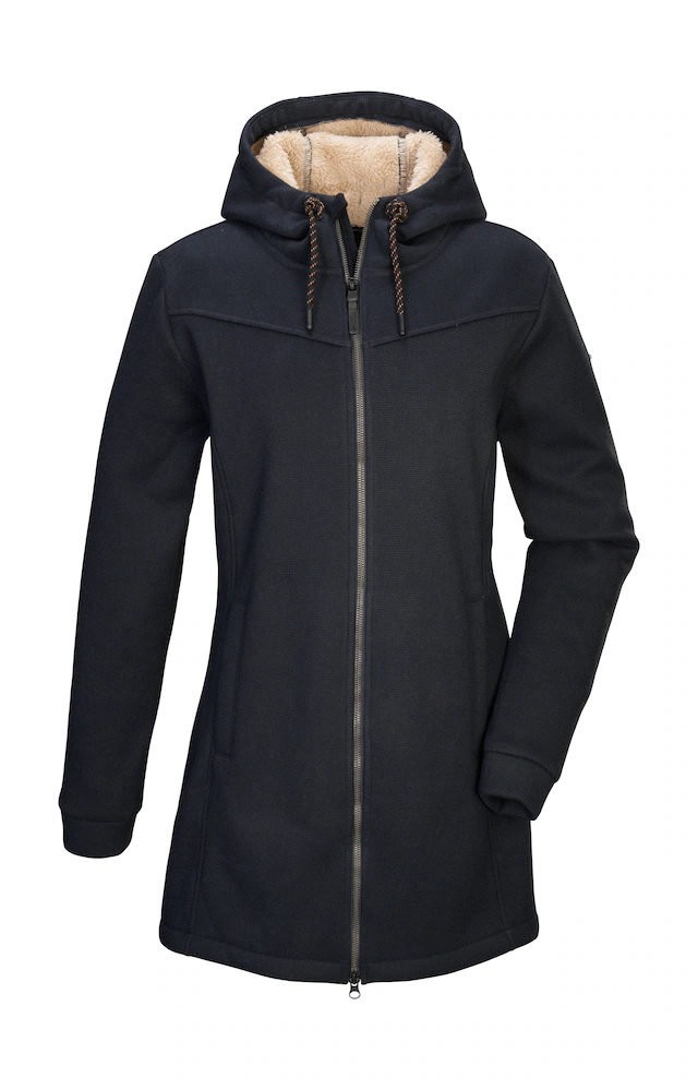 G.I.G.A. DX by killtec Fleecejacke »GW 37 WMN KNTFLC PRK« Strickfleeceparka mit Kapuze, Teddyfell, 2-Wege-Reißverschluss