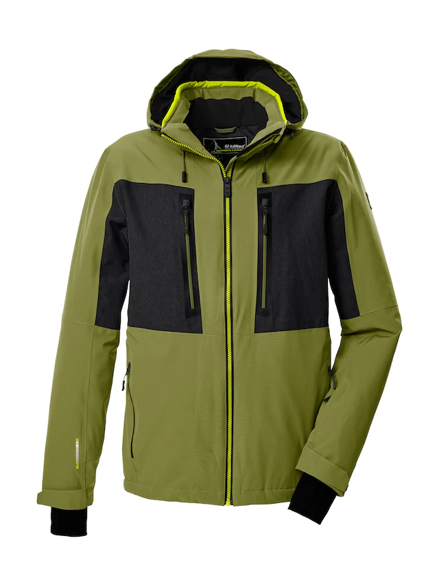 Killtec Skijacke »KSW 47 MN SKI JCKT« Herren Skijacke: wasserdicht, atmungsaktiv, abnehmbare Kapuze
