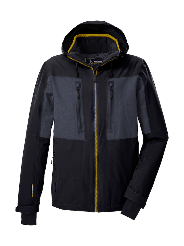 Killtec Skijacke »KSW 47 MN SKI JCKT« Herren Skijacke: wasserdicht, atmungsaktiv, abnehmbare Kapuze